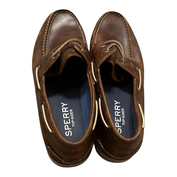 Sperry Men's Brown Leather Boat Shoes Size 11 - Picture 3 of 5